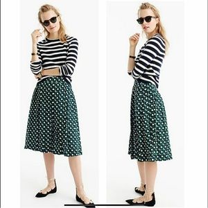 J. Crew pleated shadow box skirt